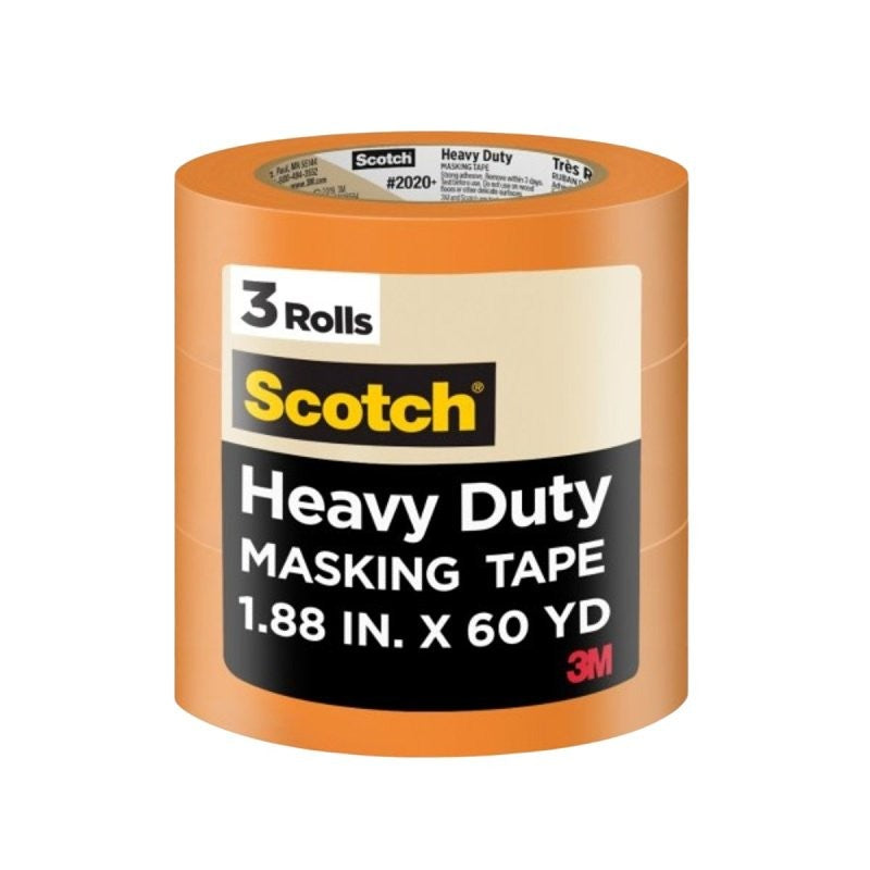 Scotch 2020-48EP3 Masking Tape, 55 m L, 48 mm W, Beige