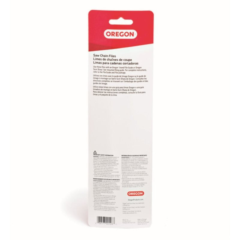 Oregon 23727 Chainsaw File, Double Cut, 3/16 in Dia Dimensions, Round, Steel