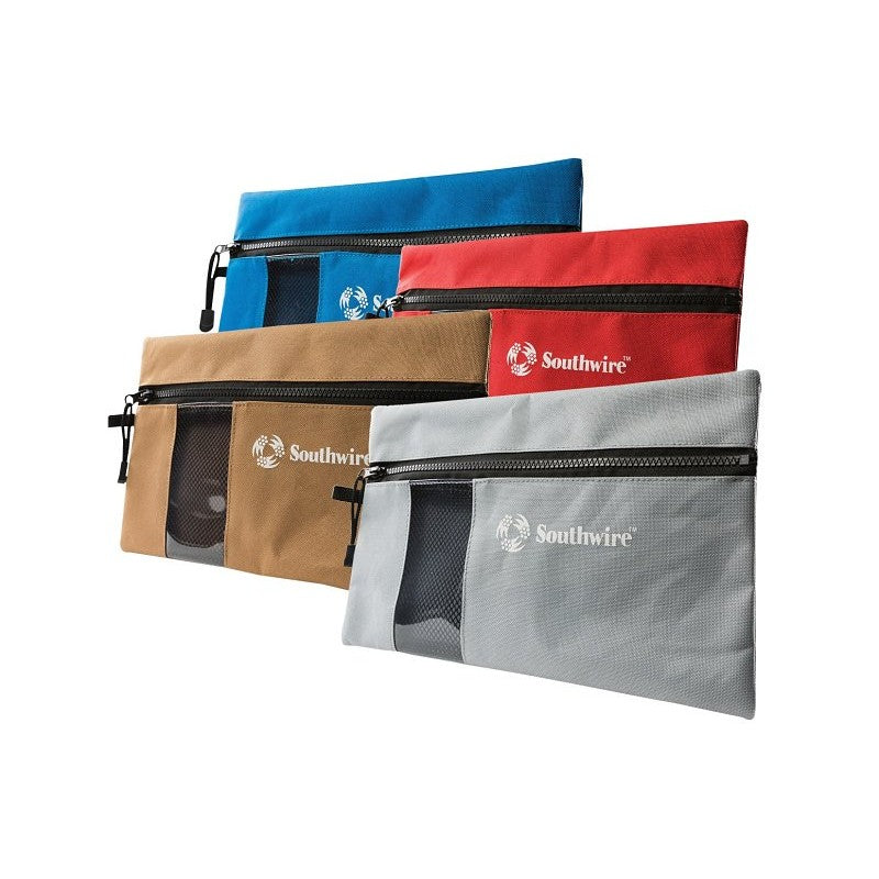 Southwire BAG4P Tool Bag, 11-1/2 in W, 1 in D, 7 in H, Polyester, Multi-Color