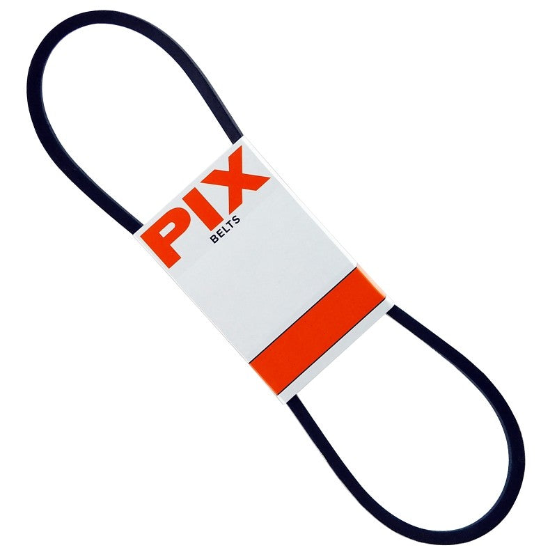 PIX A79/4L810 V-Belt, 81 in Outside Circumference, Molded Cog, 1/2 in W, Black