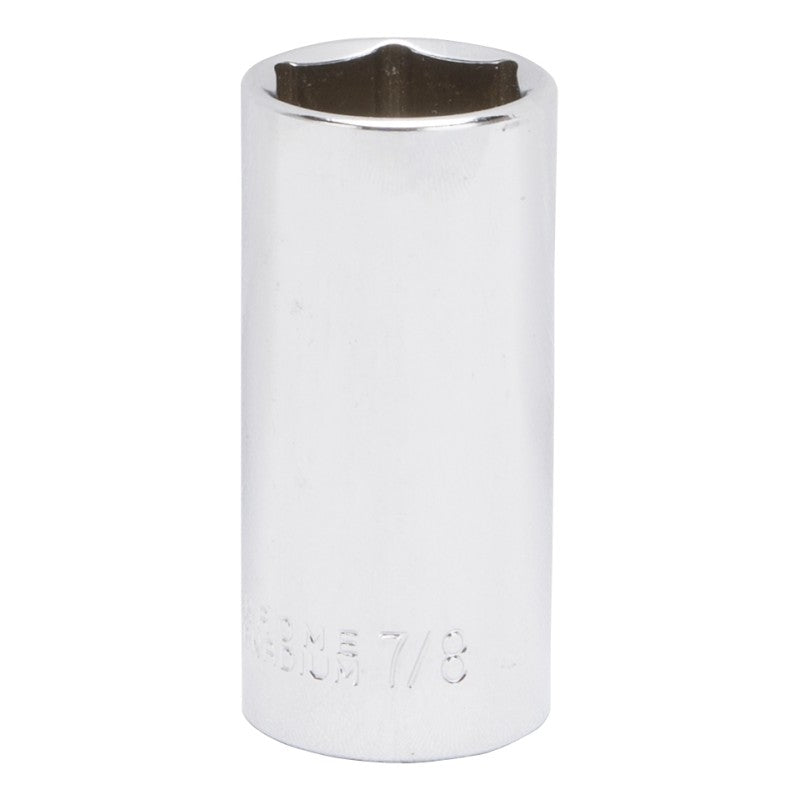 Vulcan MT6496484 Drive Socket, 7/8 in Socket, 3/8 in Drive, 6-Point, Chrome Vanadium Steel, Chrome