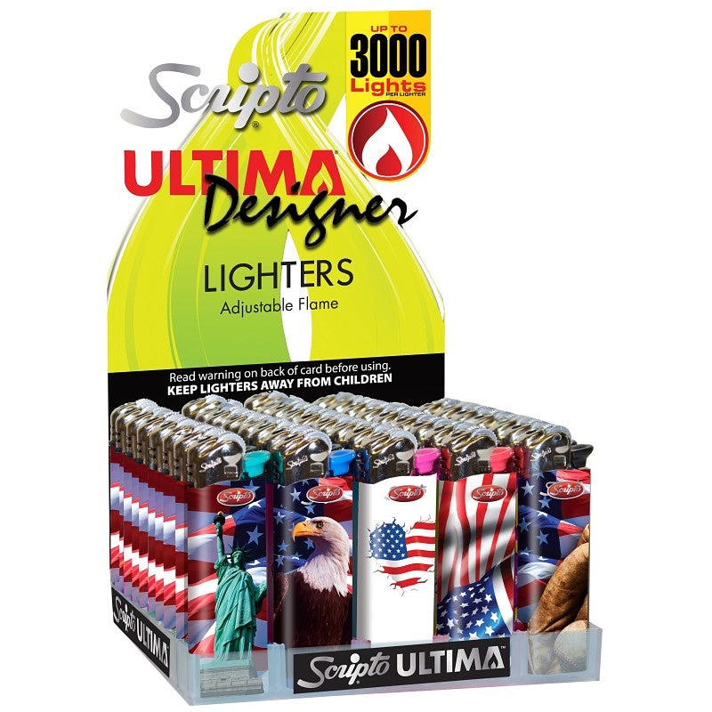 LIGHTER POCKET DSGNR PATRIOTIC (Pack of 50)
