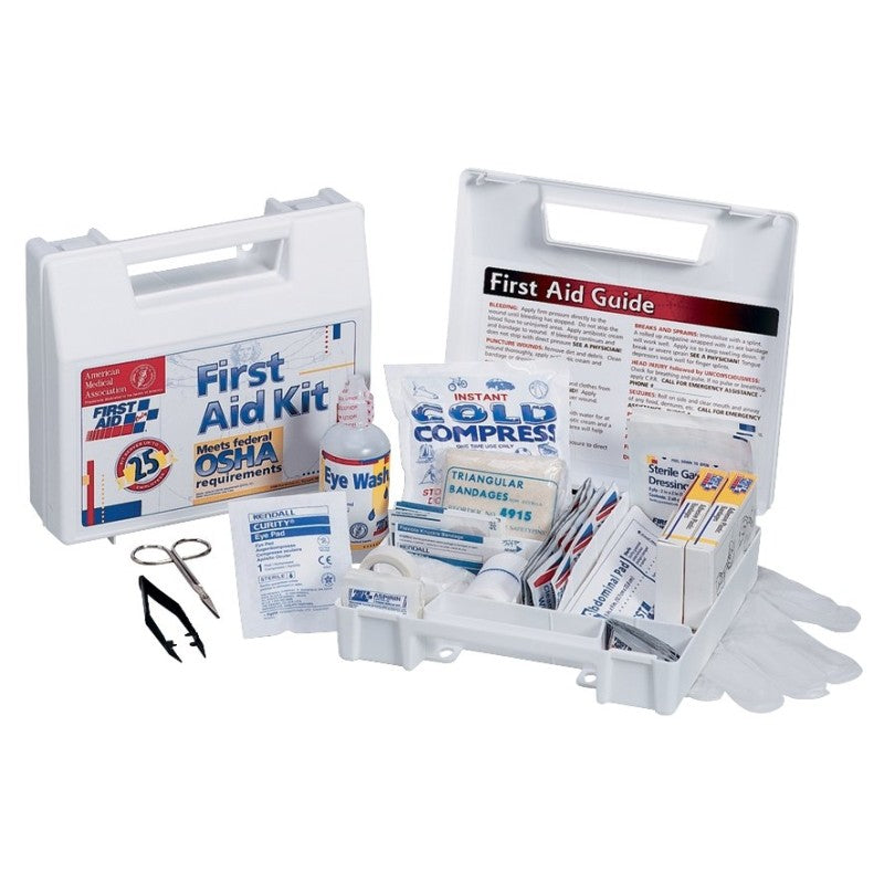 First Aid Only 223-U First Aid Kit, 107-Piece, Includes: (50) 3/4 in x 3 in Adhesive Plastic Bandages