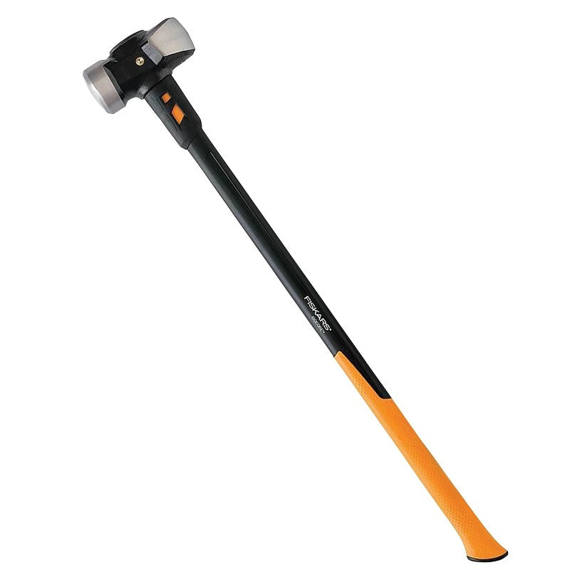 Fiskars IsoCore Series 750610-1001 Hammer, 8 lb Head, Sledge, Steel Head