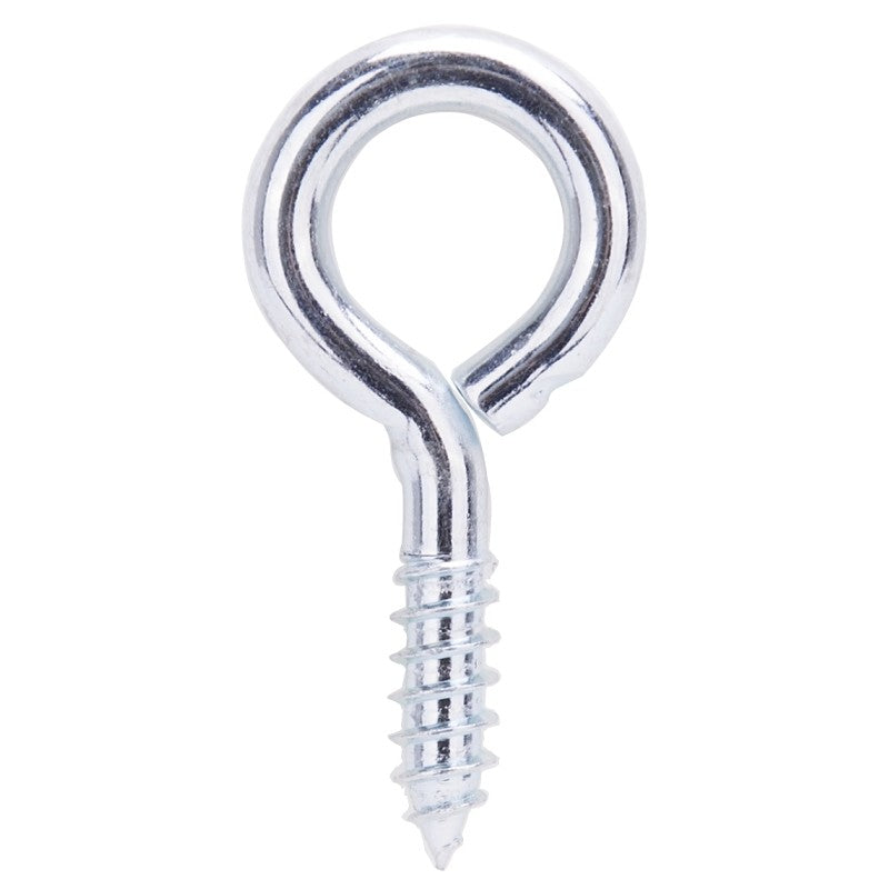 ProSource LR212 Screw Eye, 6 mm Dia Wire, 7.5 mm Thread, 1 in L Thread, 2-3/16 in OAL, 178 lb Working Load, Steel, Zinc (Pack of 20)