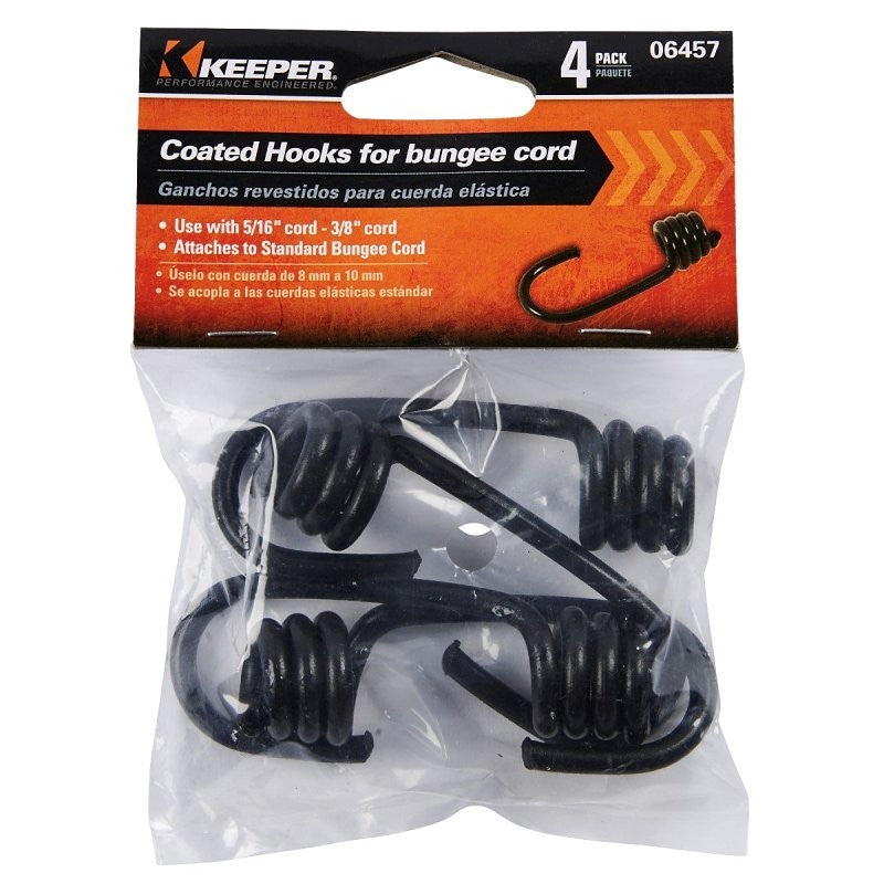 Keeper 06457 Bungee Hook, Steel, For: 5/16 to 3/8 in Cords