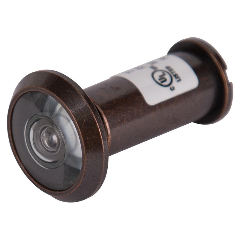 ProSource LR-002VB-PS Door Viewer, 200 deg Viewing, 1-3/8 to 2-1/8 in Thick Door, Solid Brass, Venetian Bronze
