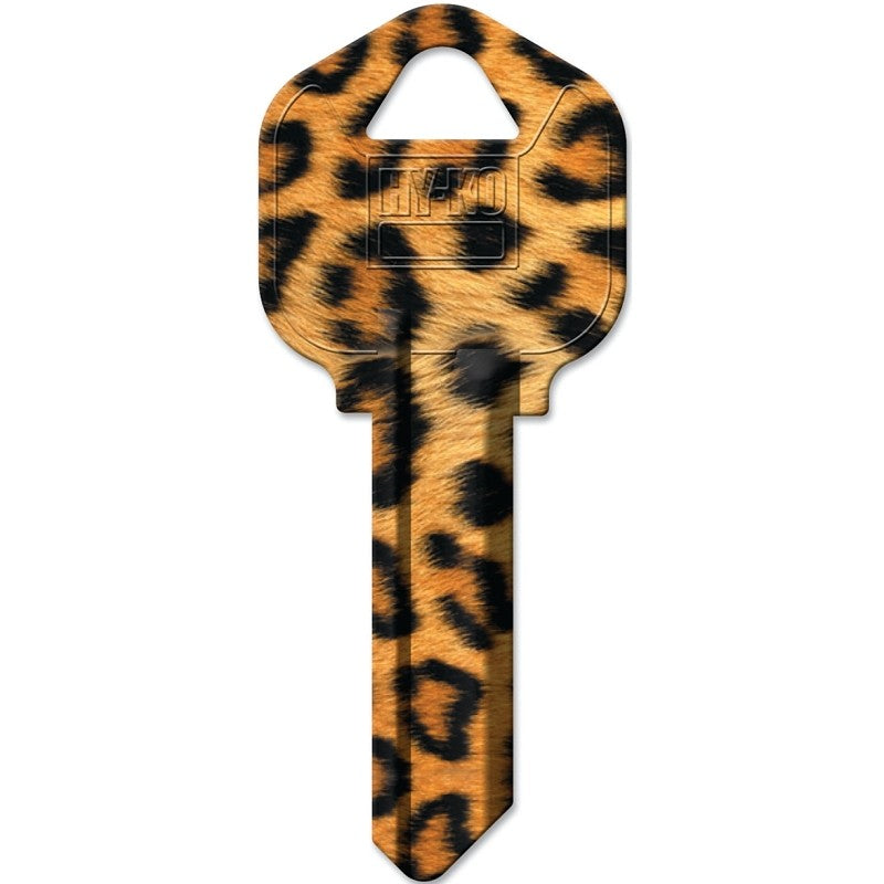 Hy-Ko 16010KW1-01 Key Blank, Leopard, Brass, Painted, For: Kwikset KW1, Titan KW10 Keyways (Pack of 10)