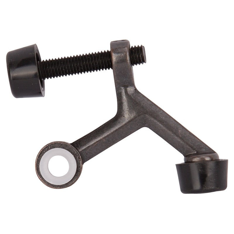 ProSource H20-B028-PS Light-Duty Hinge Pin Door Stop, 2-1/4 in Projection, Die-Cast Zinc & Plastic, Venetian Bronze