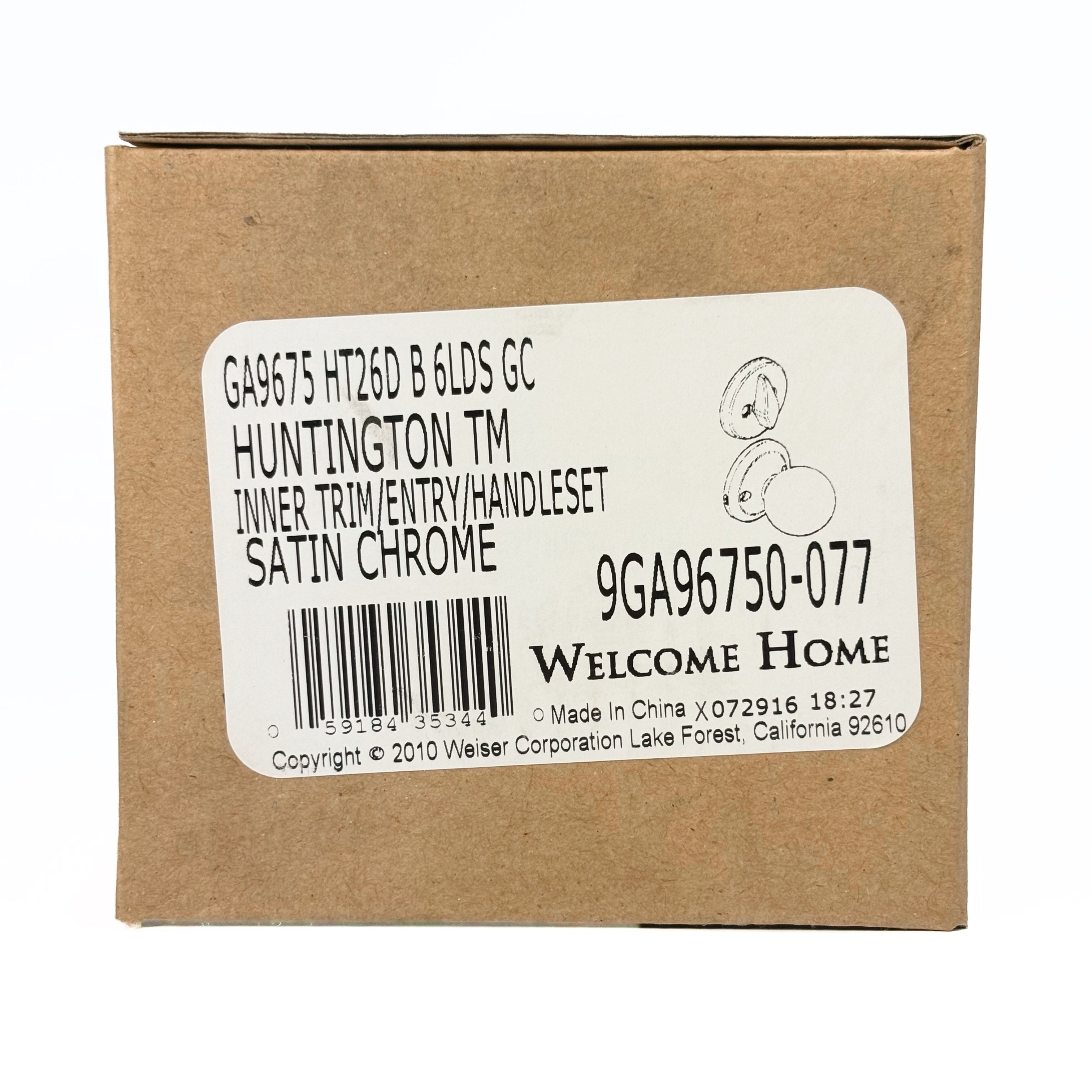 Interior Trim Pack For Handleset Satin Chrome