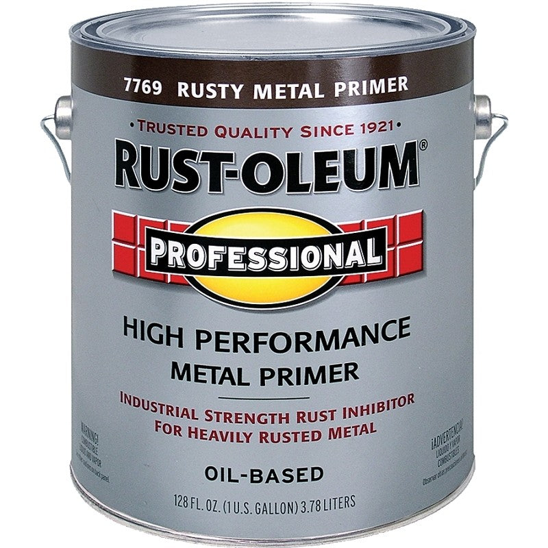 Rust-Oleum 242252 Primer, Flat, Red, 1 gal, Pail (Pack of 2)