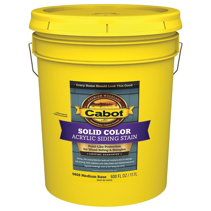 Cabot 0800 140.0000808.00 Siding Stain, Liquid, 5 gal