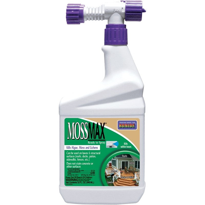 Bonide MossMax® RTS 728 Moss/Algae Killer, Liquid, Spray Application, 1 qt