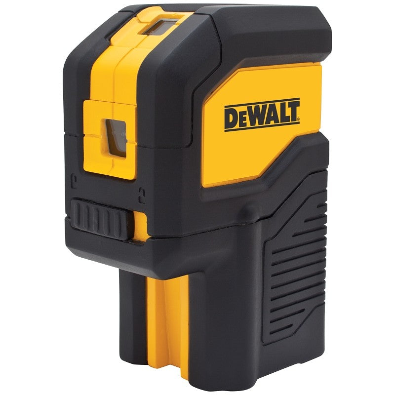 DEWALT DW08302-QU Laser Level, 100 ft, 1/4 in Accuracy, 3-Beam, 3-Dot, Red Laser