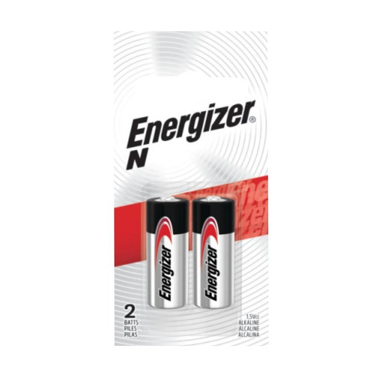 Energizer E90 E90BP-2 Battery, 1.5 V Battery, 1 Ah, Alkaline, Manganese Dioxide, Zinc
