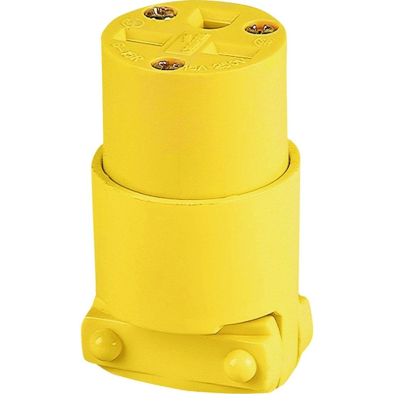 Eaton Wiring Devices 4227-BOX Electrical Connector, 2 -Pole, 15 A, 250 V, NEMA: NEMA 6-15, Yellow