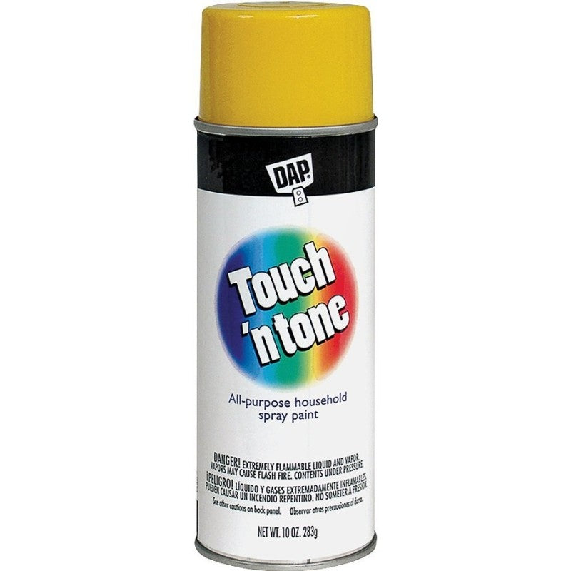 Touch 'N Tone 55272830 Spray Paint, Gloss, Canary Yellow, 10 oz, Can
