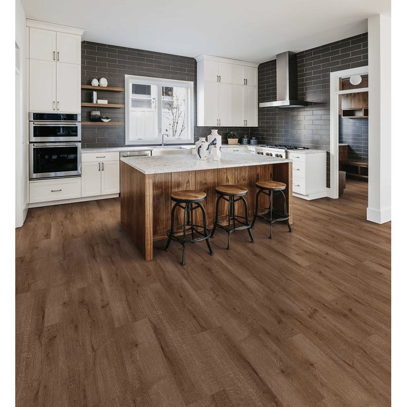 Healthier Choice Flooring HCL803C06 Laminate Flooring Plank, 4-Sided Bevel Profile, Wood, Five Peaks, 48 in L, 7.7 in W