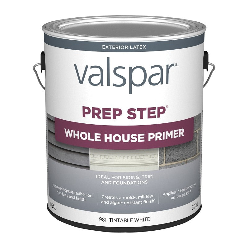 Valspar 044.0000981.007 Primer, 400 sq-ft/gal Coverage Area, White, 1 gal, Pail (Pack of 4)