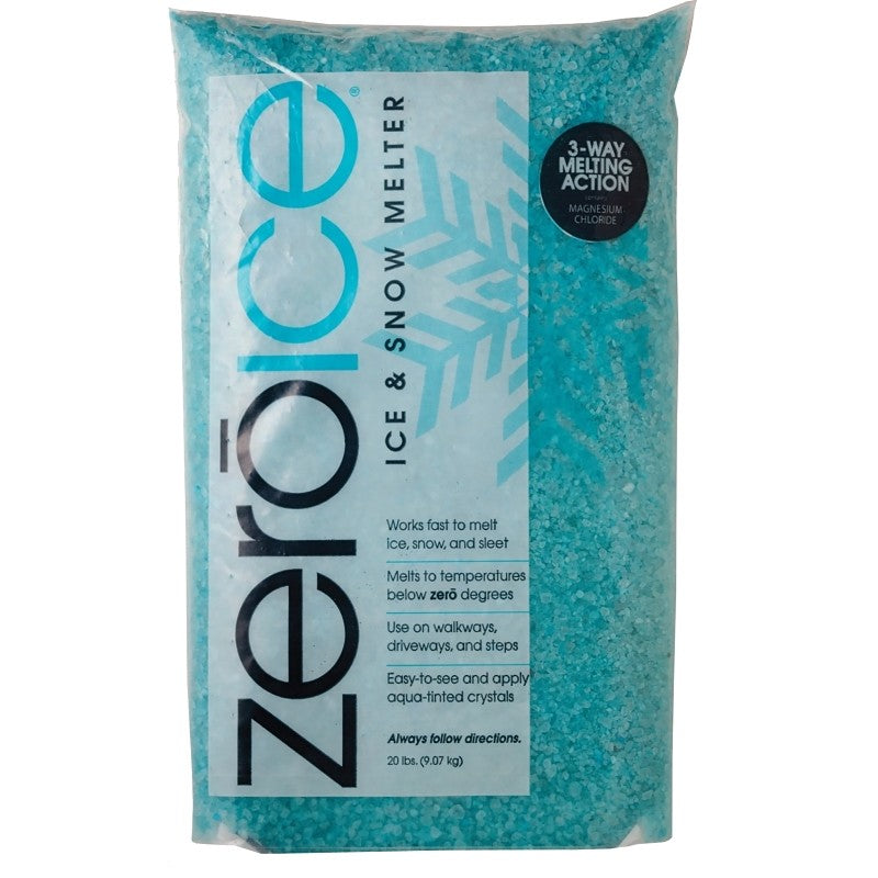 HJ Zero Ice 9583 Ice Melter, Granular, Aqua/White, 20 lb Bag