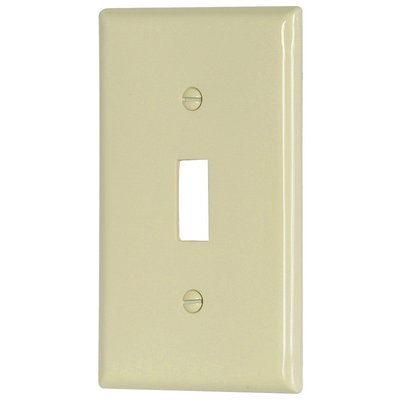 Eaton Wiring Devices 5134LA Wallplate, 4-1/2 in L, 2-3/4 in W, 1 -Gang, Nylon, Light Almond, High-Gloss