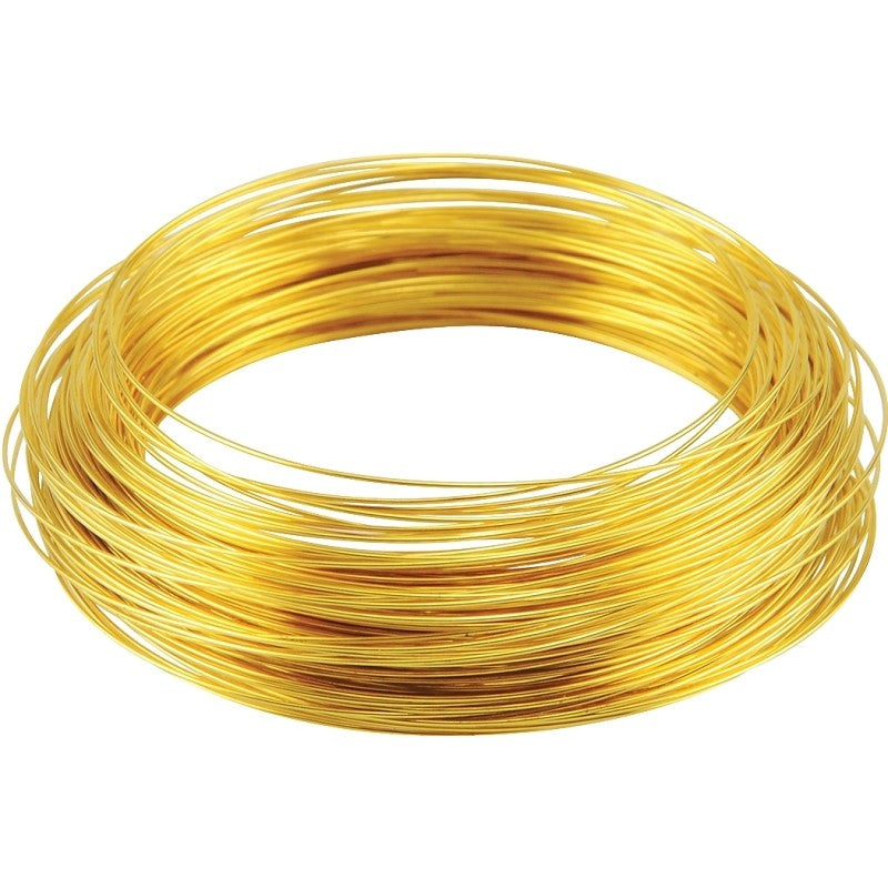 Hillman 50153 Utility Wire, 100 ft L, 24, Brass