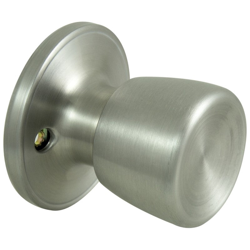 ProSource TS640V-PS Dummy Knob, Tulip Design, 1-3/8 to 1-3/4 in Thick Door, Stainless Steel, 65.7 mm Rose/Base