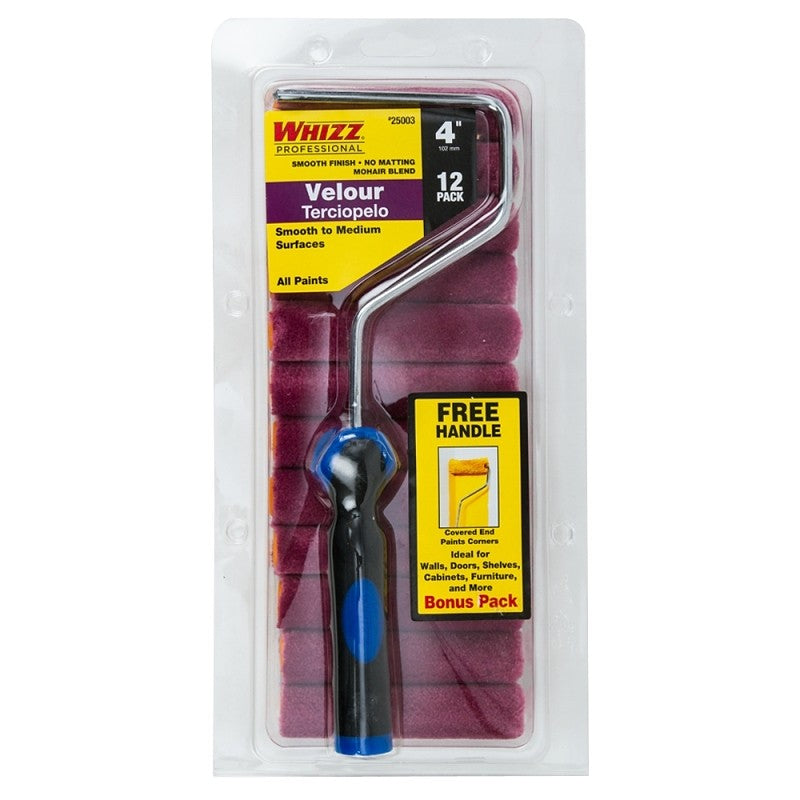 Whizz 25003F Mini Roller, Velour Roller