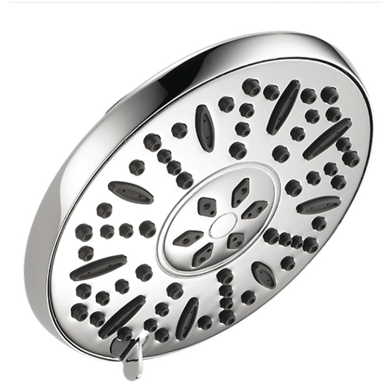 Peerless 76367C Shower Head, Round, 1.75 gpm, 1/2 in Connection, IPS, 3-Spray Function, ABS, Chrome, 7-1/2 in W