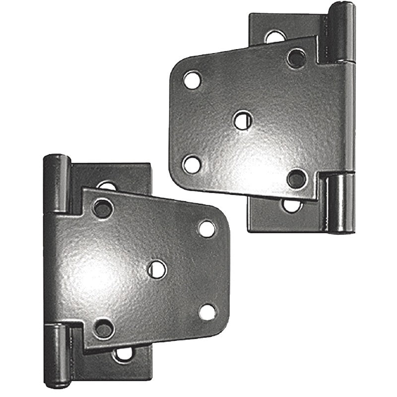 Nuvo Iron TH4BLK/B Tee Hinge, Galvanized Steel, Black, Powder-Coated Satin, Surface