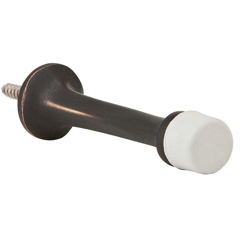 Schlage Ives Series 61MB10B Base Door Stop, 7/8 in Dia Base, 3-1/8 in Projection, Brass, Bronze