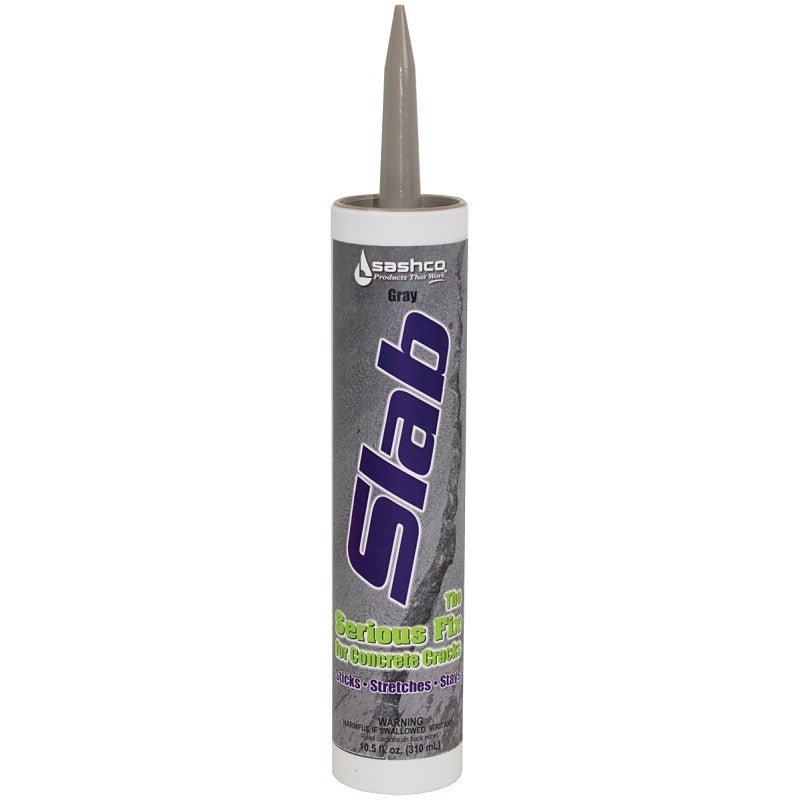 Sashco 16210 Crack Repair Sealant, Gray, 10.5 oz, Cartridge