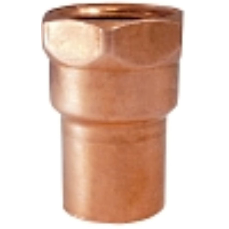 Elkhart Products 103 Series 30150 Pipe Adapter, 3/4 in, Sweat x FNPT, Copper