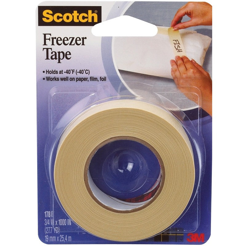 Scotch 178 Freezer Tape, Tan/Transparent