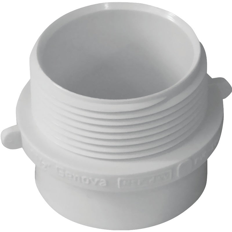 Genova 193211-11 Pipe Adapter, 1-1/2 x 1-1/4 in, Spigot x MIP, PVC, SCH 40 Schedule