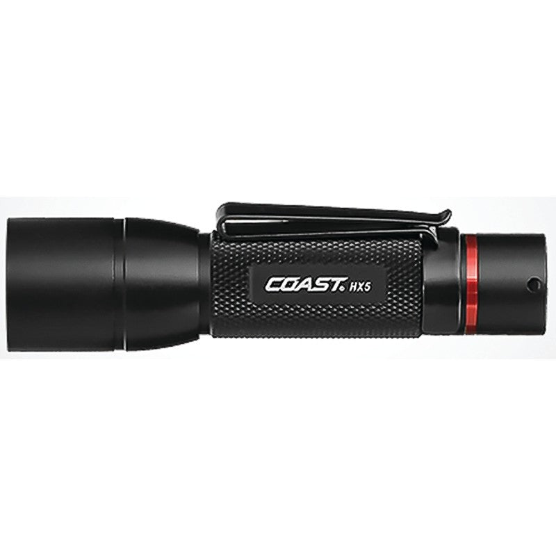 Coast 20769 Slide Focus Flashlight, AA Battery, Alkaline, Lithium-Ion Battery, LED Lamp, 180 Lumens, Flood to Spot Beam