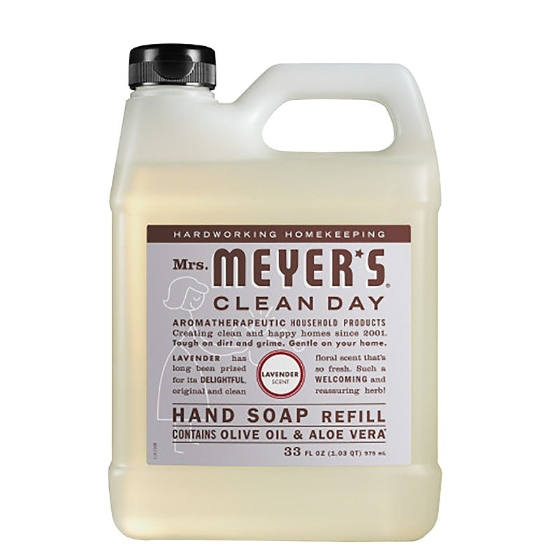 Mrs. Meyer's 11163 Hand Soap, Liquid, Lavender, 33 oz Jug