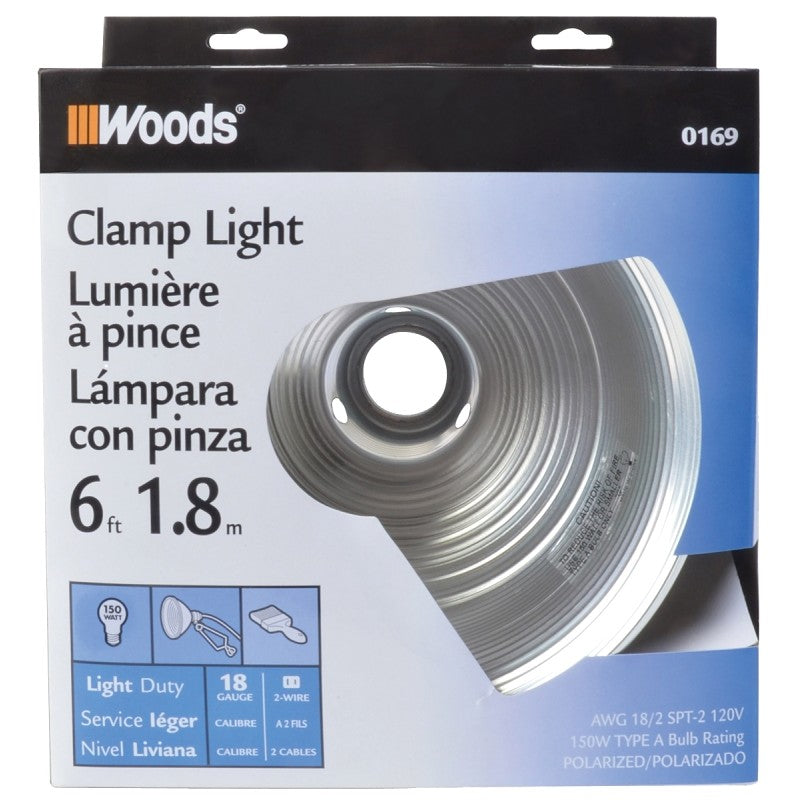 CCI 0169 Clamp Light, 8-1/2 in Dia Dimensions, 150 W, Incandescent Lamp