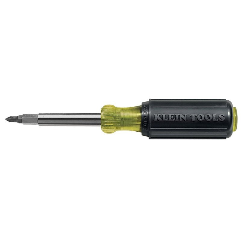 Klein Tools 32477 10-in-1 Screwdriver, 7-3/4 in OAL, Cushion-Grip Handle