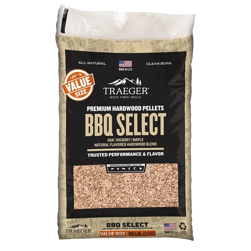 Traeger PEL359 BBQ Wood Pellet, Hardwood, 30 lb Bag