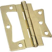 Bi-Fold Folding Door Non Mortise Door Hinges 4 Inch Brass Plated Steel 2 Pack