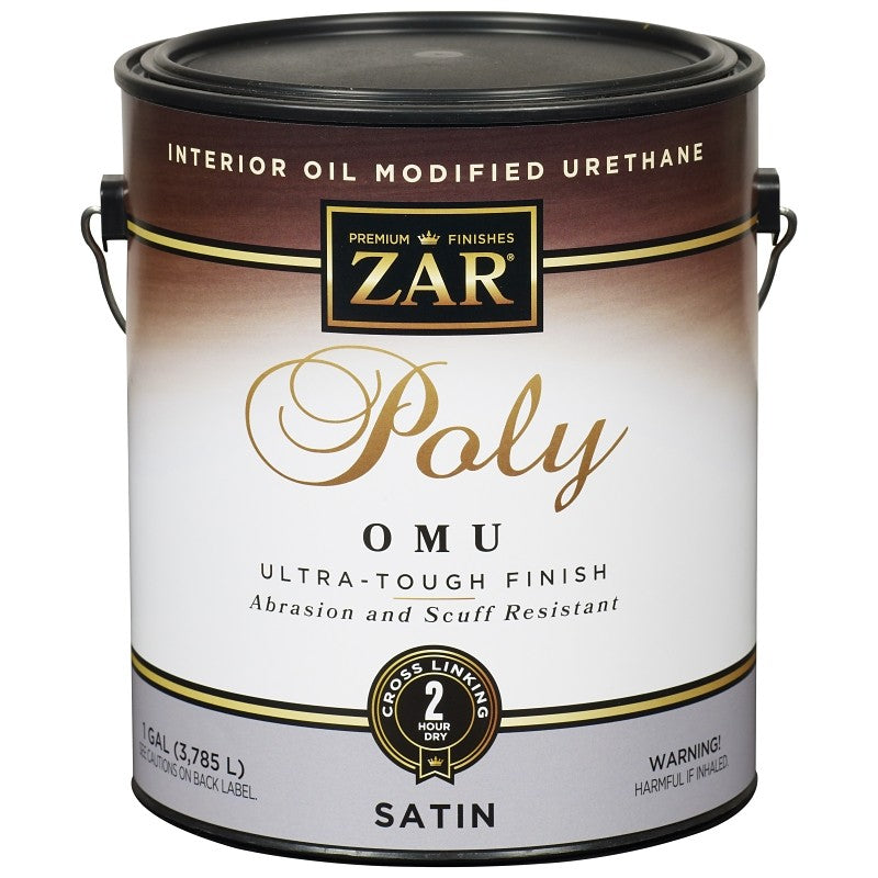 ZAR 36213 Polyurethane, Liquid, Milky Clear, 1 gal, Can (Pack of 2)
