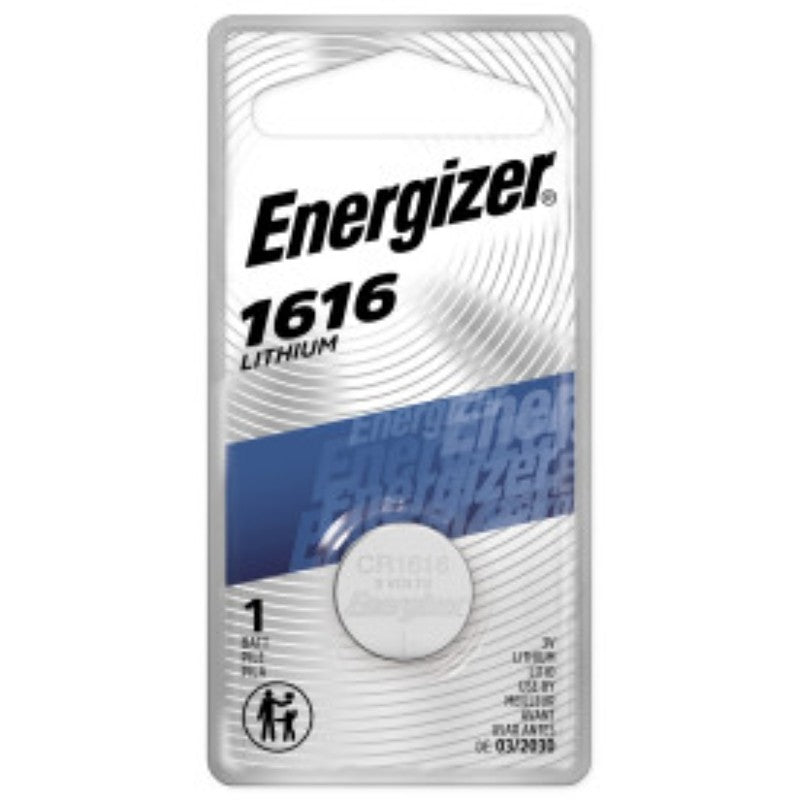 Energizer ECR1616BP Coin Cell Battery, 3 V Battery, 60 mAh, CR1616 Battery, Lithium, Manganese Dioxide