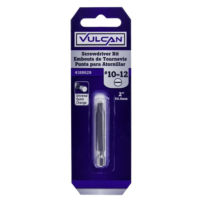Vulcan 306941OR Screwdriver Bit, Hex Shank, S2 Chrome Molybdenum Steel
