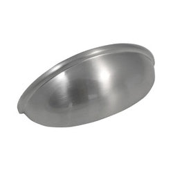 Laurey Newport Series 52439 Cabinet Pull, 3-1/2 in L Handle, 1-1/4 in Projection, Zinc, Satin Nickel