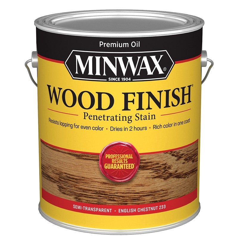 Minwax 710440000 Wood Stain, Oil Base, English Chestnut, Liquid, 1 gal, Can (Pack of 2)