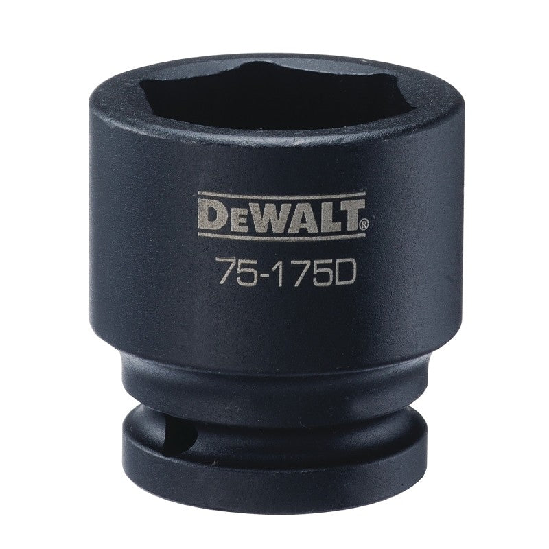 DEWALT DWMT75175OSP Impact Socket, 36 mm Socket, 7/8 in D Socket, 3/4 in Drive, 6-Point, CR-440 Steel, Black Oxide