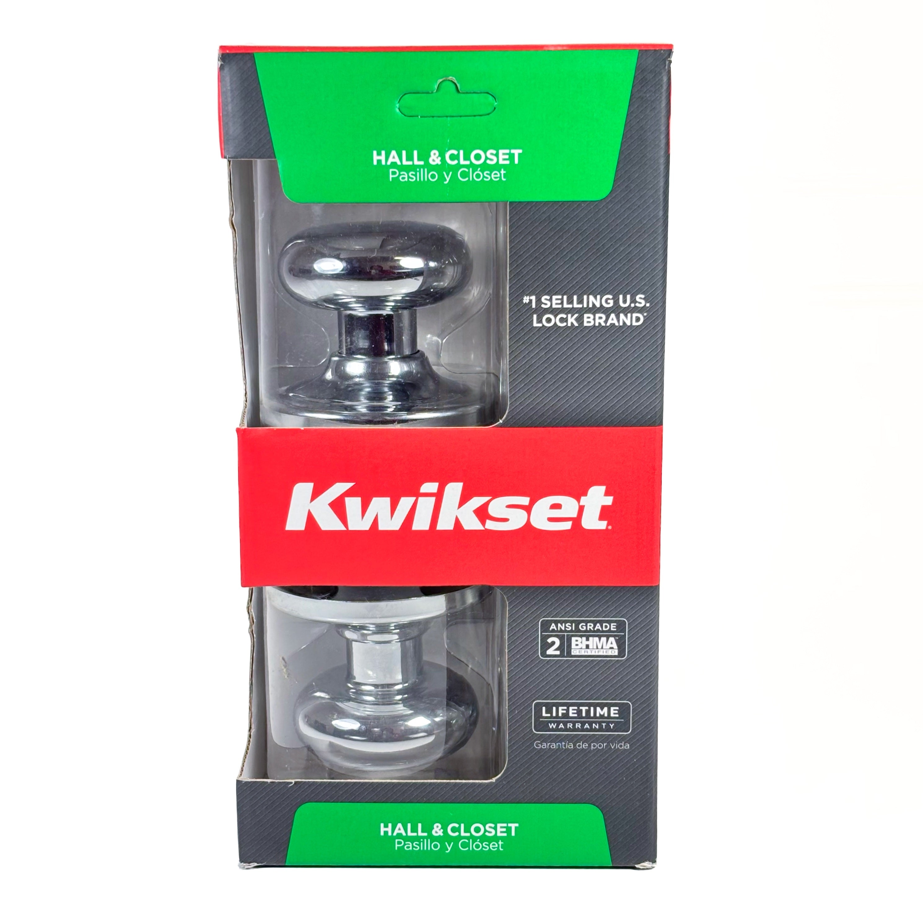 Hall And Closet Passage Lockset Polished Chrome