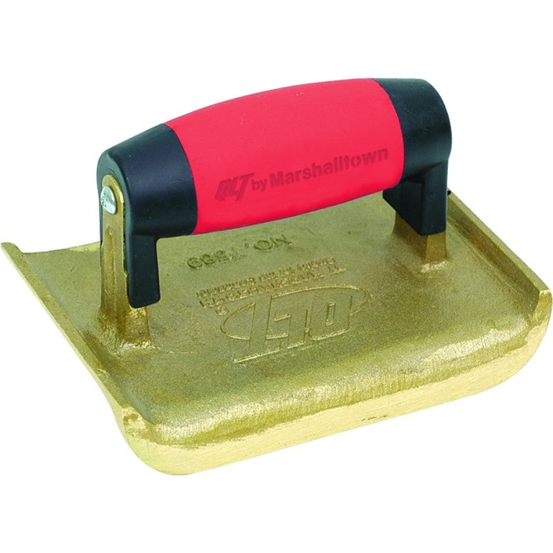 Marshalltown 7588 Hand Edger, 6 in L Blade, 2-3/4 in W Blade, Bronze Blade, 5/8 in Lip, 1/4 in Lip Radius
