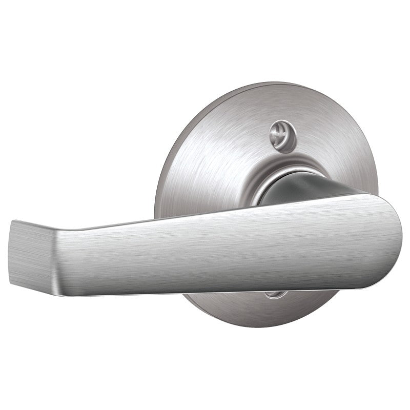 Schlage F Series F170ELA626 Left Hand Dummy Lever, Mechanical Lock, Satin Chrome, Metal, Residential, 2 Grade